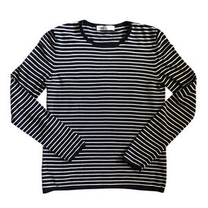 Zara Navy & White Striped Women’s Long Sleeve Size XL